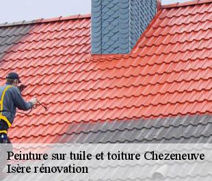 Peinture sur tuile et toiture  chezeneuve-38300 Isère rénovation