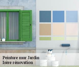Peinture mur  jardin-38200 Isère rénovation