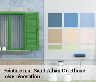 Peinture mur saint-alban-du-rhone-38370 Isère rénovation