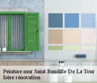 Peinture mur saint-baudille-de-la-tour-38118 Isère rénovation