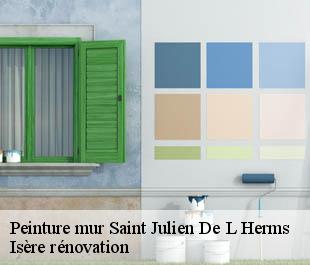 Peinture mur saint-julien-de-l-herms-38122 Isère rénovation